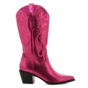 BILLINI DANILO RASPBERRY METALLIC BOOT Size 9